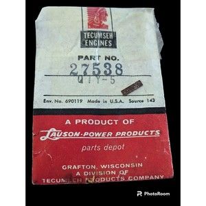 New Genuine Tecumseh 27538 Key Steel Original Vintage Lawnmower Toro Sears USA